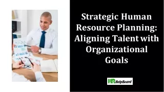 Human Resource Planning Definition