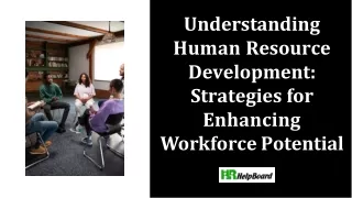 What is Human Resource Development