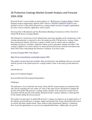 2K Protective Coatings Market