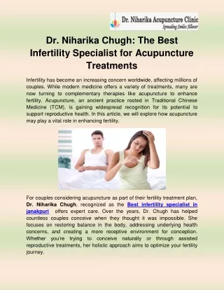 Best infertility specialist in janakpuri