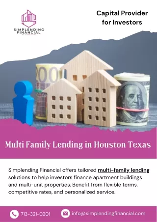 Multi Family Lending in Houston Texas