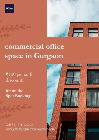 commercial office space in Gurgaon