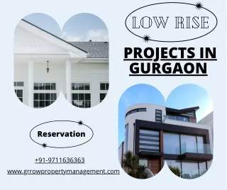 low rise projects in Gurgaon 