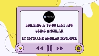 How To Build A To-Do List App Using Angular - Angular Development Services