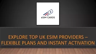 Find the Leading UK eSIM Providers Online