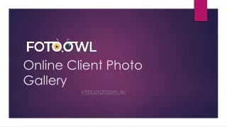 Online Client Photo Gallery