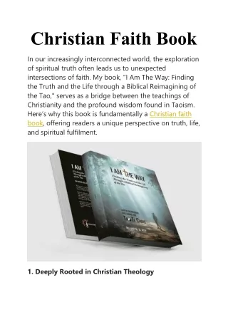 Christian Faith Book