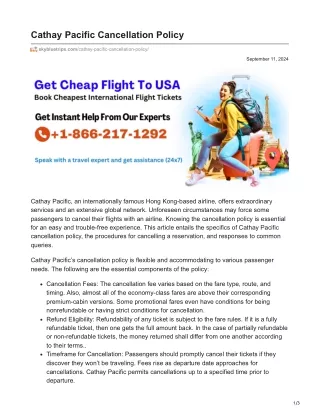 skybluetrips.com-Cathay Pacific Cancellation Rules