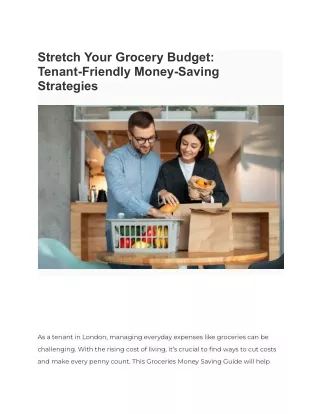 Stretch Your Grocery Budget_ Tenant-Friendly Money-Saving Strategies- Estate Agents Becton