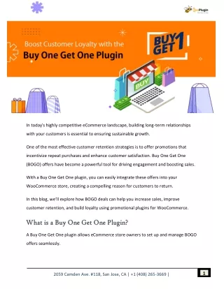 Boost Customer Loyalty with the Buy One Get One Plugin