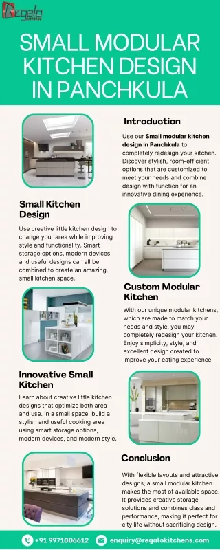 Small Modular Kitchen Design in Panchkula