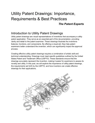 Utility Patent Drawings: Importance, Requirements & Best Practices | The Patent