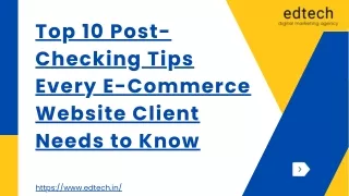 E-Commerce Website Client Needs to Know