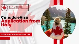 Canada eVisa Application from Italy