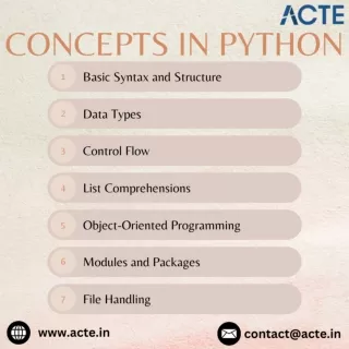 Concepts in python in programming- ACTE Technologies