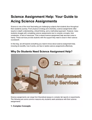 Science Assignment Help_ Your Guide to Acing Science Assignments