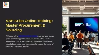 SAP Ariba Online Training Master Procurement & Sourcing