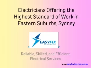 Electrician Eastern Suburbs Sydney