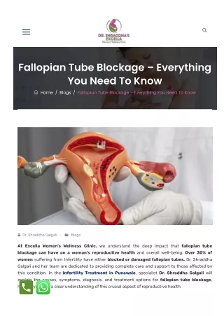 Fallopian Tube Blockage – Everything You Need To Know