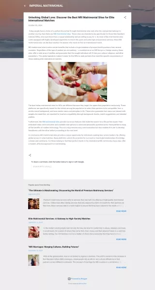 Unlocking Global Love: Discover the Best NRI Matrimonial Sites for Elite Interna