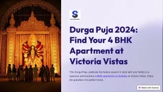 Durga Puja 2024 Find Your 4 BHK Apartment at Victoria Vistas