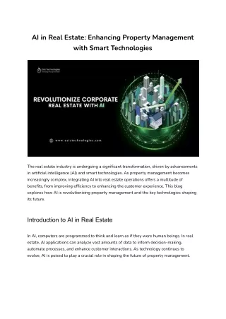 AI in Real Estate_ Enhancing Property Management with Smart Technologies