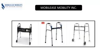 Explore MobilEase Mobility Inc.'s Best 2 Wheel Walker Solutions