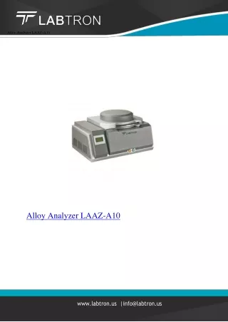 Alloy-Analyzer-LAAZ-A10.,