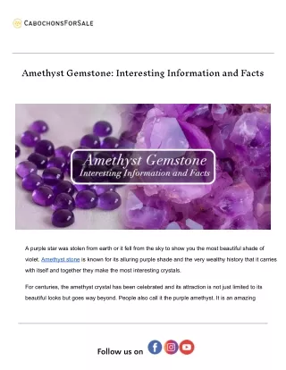 The Mystical Power of Amethyst: A Gemstone for Inner Peace
