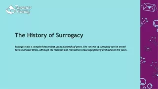 The History of Surrogacy