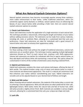 What Are Natural Eyelash Extension Options.docx