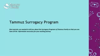 Tammuz surrogacy program