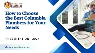 How to Choose the Best Columbia Plumbers for Your Needs