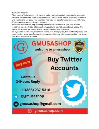Buy Twitter Accounts