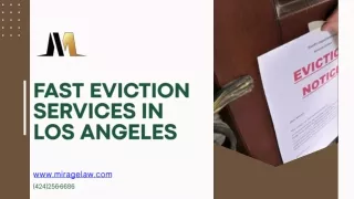 Fast Eviction Services in Los Angeles - miragelaw.com