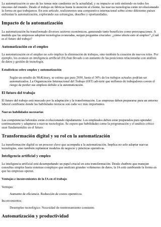 Comparativa internacional sobre cómo diferentes países enfrentan la automatizaci