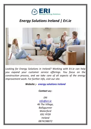 Energy Solutions Ireland  Eri.ie