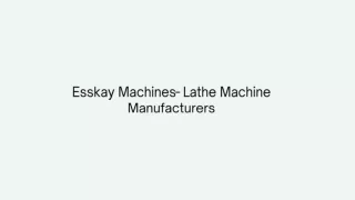 Lathe Machines