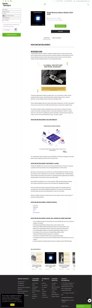 Global Moisture Meters Market Trend