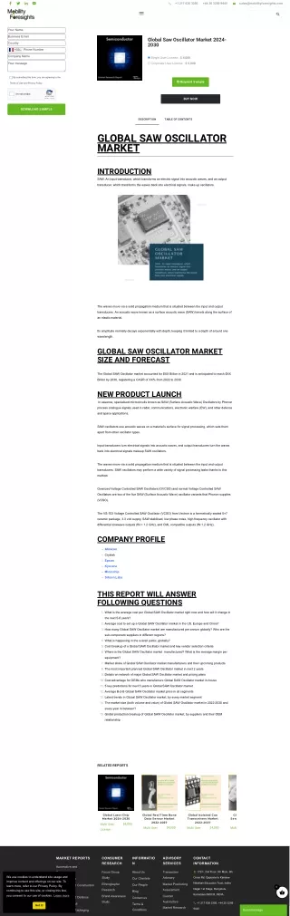 Global Saw Oscillator Market Trend