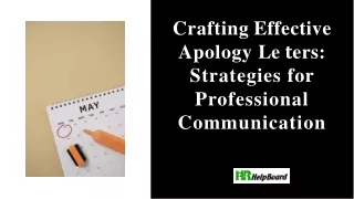 Apology Letter Format