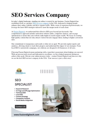 SEO Services Company