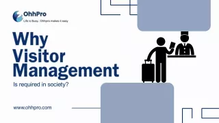 why visitor management is required in society