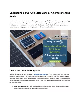 Understanding On-Grid Solar System_ A Comprehensive Guide (1)