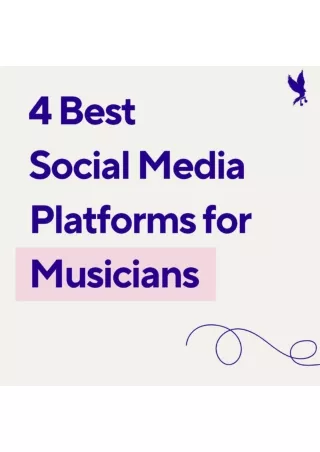 4 best Social Media Platforms for Musicians