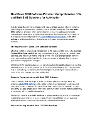 Best Sales CRM Software Provider_ Comprehensive CRM and Bulk SMS Solutions for Automation - Google Docs
