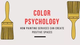 Color Psychology : How Painting Services Can Create Positive Spaces