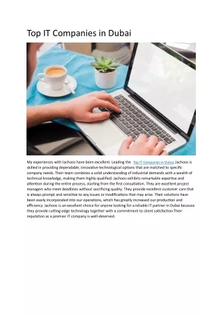 Top IT Companies in Dubai