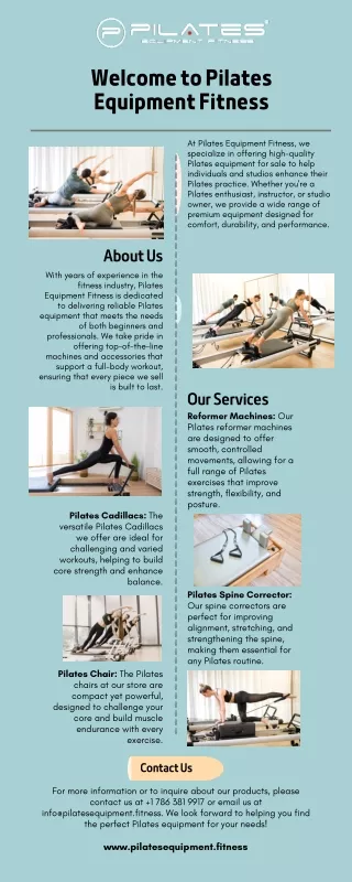 Welcome to Pilates Equipment Fitness