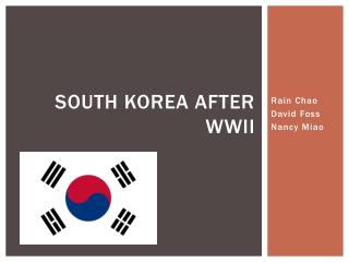 South Korea after WWII